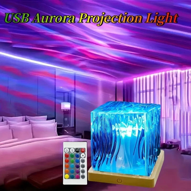 Desk Setup Lamp - RGB 컬러 다이나믹 오로라 프로젝터 무드등