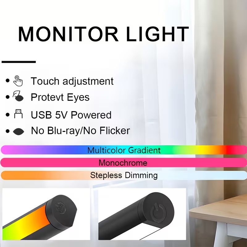LED 모니터 라이트 바 30cm 40cm 컴퓨터 모니 - Desk Setup Lamp 리뷰 및 가격