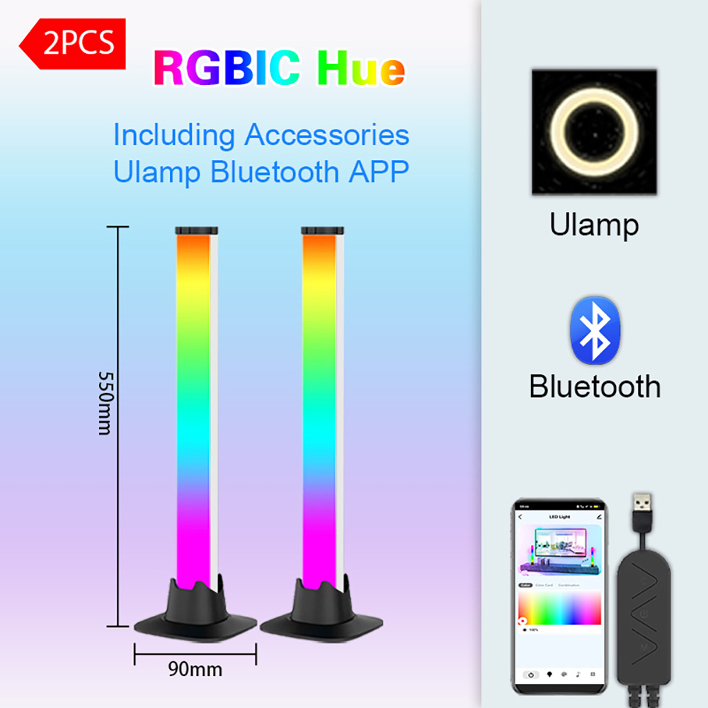 데스크탑용 RGB LED 조명 바, 블루투스 스마트 앰 - Desk Setup With Tv 리뷰 및 가격