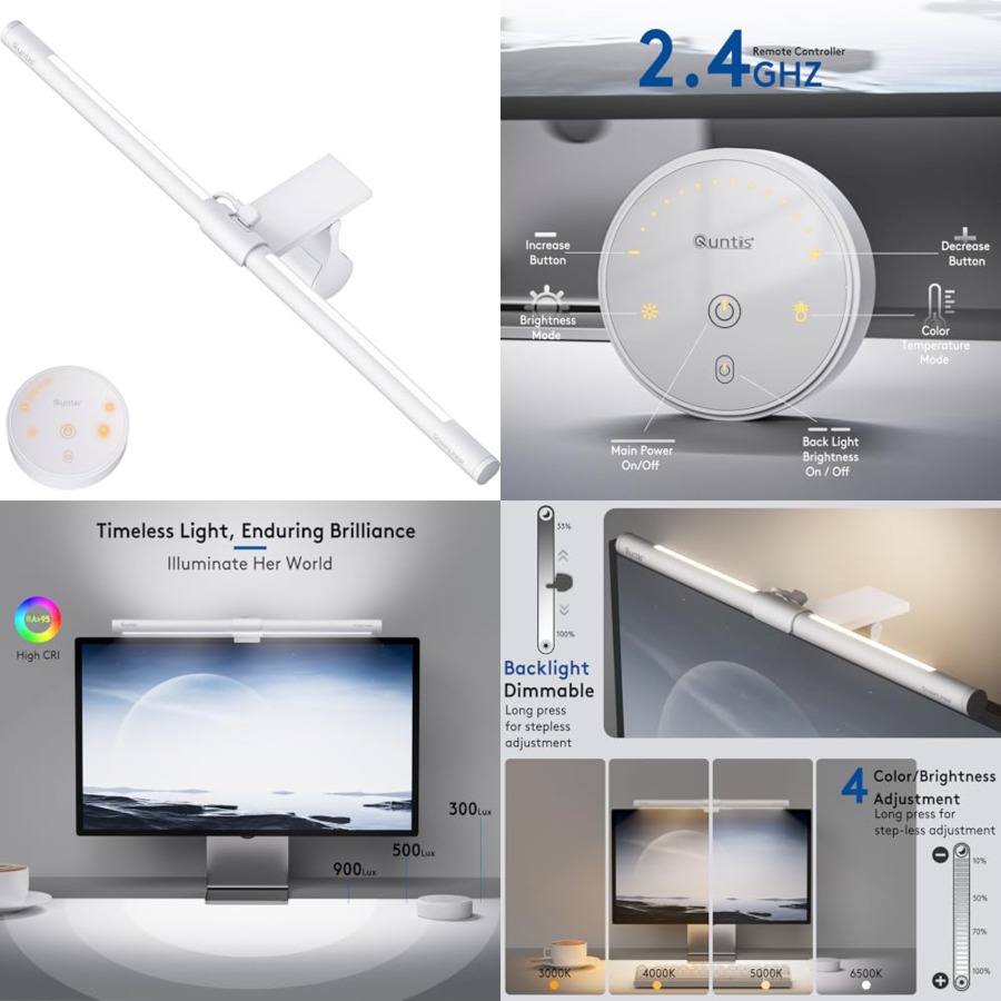 리모컨이 포함된 모니터 라이트 바, 눈을 아프게 하지  - Setup Desk Monitor 리뷰 및 가격