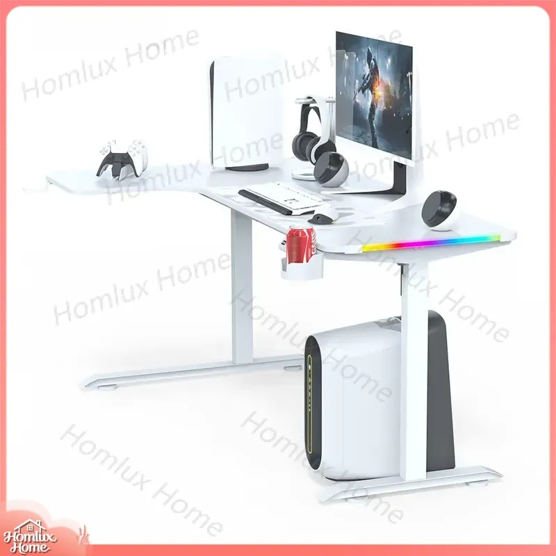 게이밍 데스크 높이 조절 가능 롱 워크스테이션 컴퓨터  - Desk Setup L Shaped 리뷰 및 가격