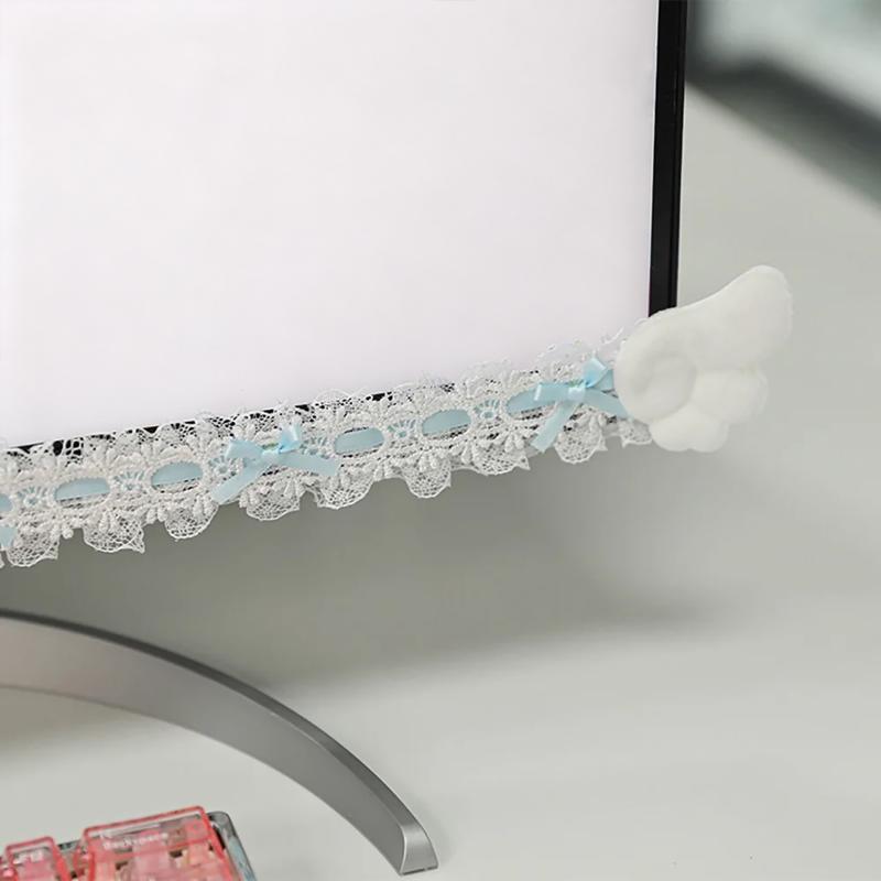 부드러운 천으로 만든 천사 날개 장식이 달린 컬러 레이 - Setup Desk Monitor 리뷰 및 가격