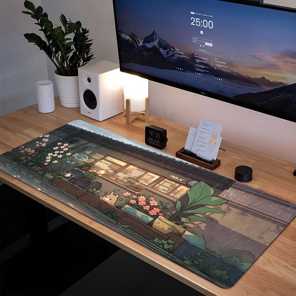 코지 애니메이션 스트리트 확장형 게이밍 마우스 패드,  - Desk Setup Pc And Laptop 리뷰 및 가격
