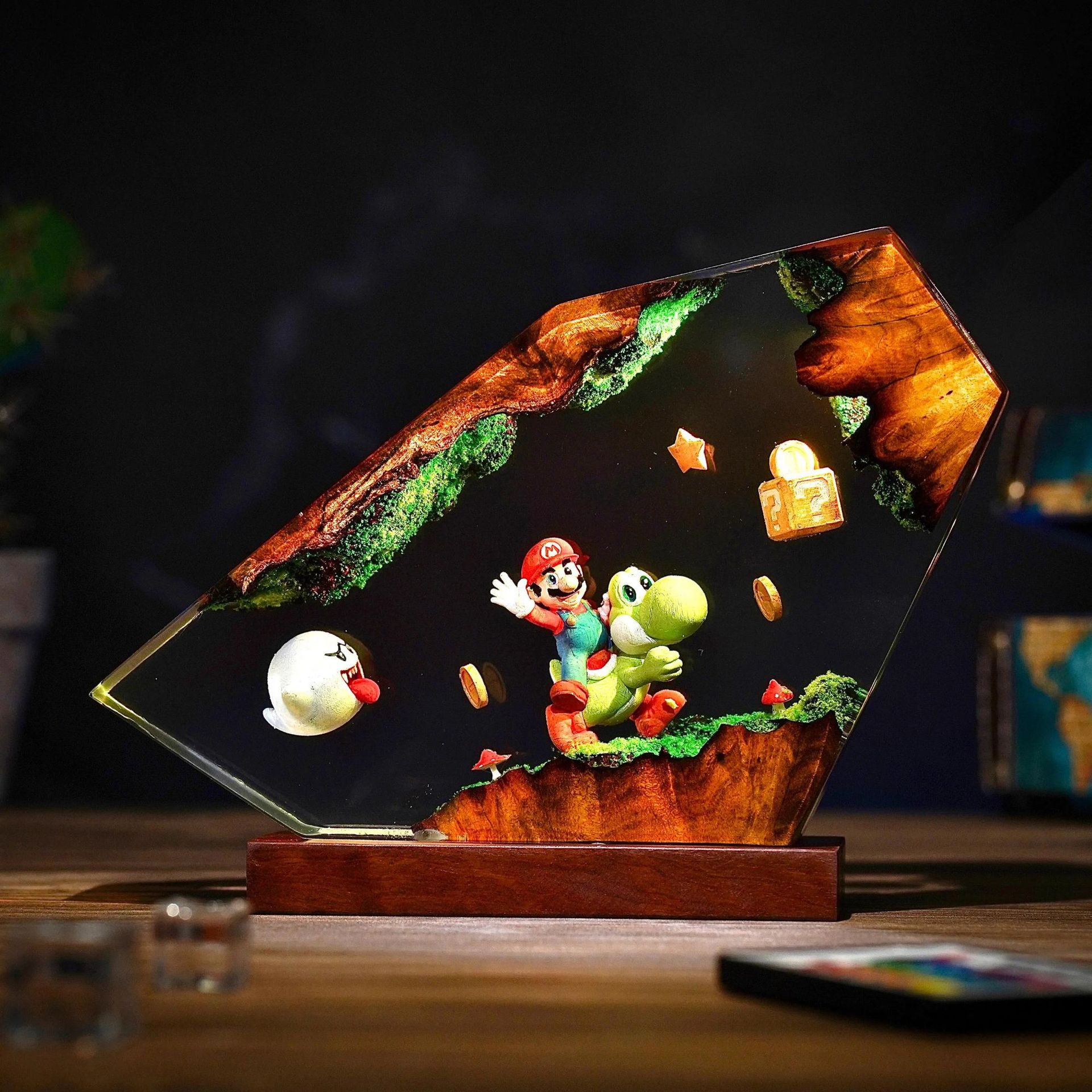 테이블 레진 램프 만화 애니메이션 피규어 컬러 야간 조 - Desk Setup Lamp 리뷰 및 가격