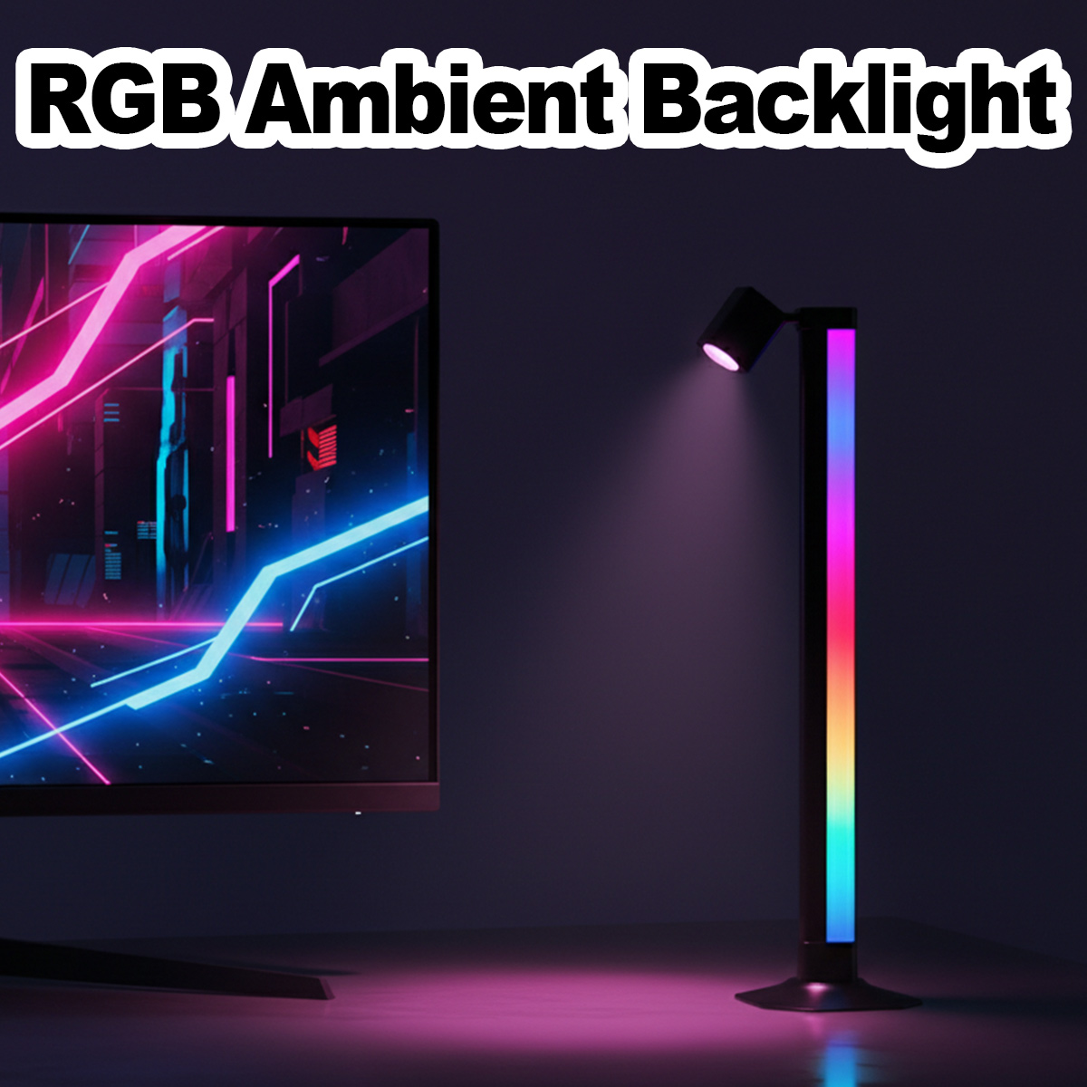 스마트 라이트 바 LED RGB 음악 동기화 앱 제어  - Desk Setup With Tv 리뷰 및 가격